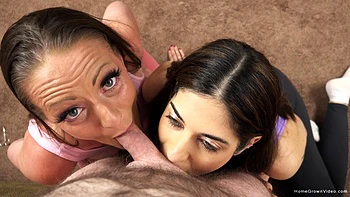 Fit and busty milf Shae Kink gets her pussy eaten by Logan Drake