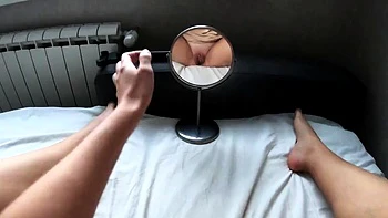Mirror Masturbation - Teen Girl's POV Solo Session