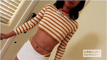 Petite Slut Alicia Reign Hooks Up With Bryan Gozzling!