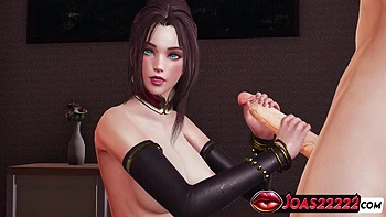 Car Toon In 3d Hentai Featuring Big Tits Anna In Nylon Stockings - Free-hands Sloppy Blowjob, Titfuck Teasing On Top, And Sitting Handjob