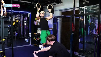 Hooker's gym girl action by Sugar Babes TV
