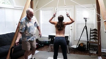 Provocative milady at paddled sex