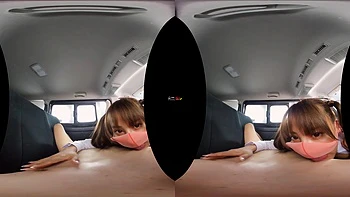 Picked Up a Hyper Busty Student For No Rubber Car Sex Part 2