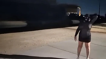 Thick Bbw Wife Strips In Public Park And Role Play With Hus! Badblondiemonroe